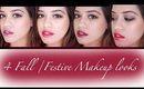 Fall / Festive Makeup Looks | 4 Lipsticks