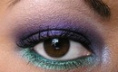 Rae Morris Jewelled Eyes Inpired Look - Purple & Green Makeup