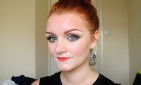 Naked 2 Silver Smokey Eye & Bright Orange Lip Tutorial | Phee's Makeup Tips