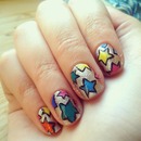 Colorful Nails Inspired By @Packapunchnails :)