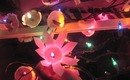 easy diy flower string lights