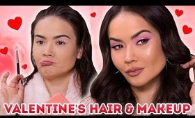 EASY VALENTINES MAKEUP AND HAIR | Maryam Maquillage