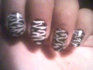 My Zebra nails...