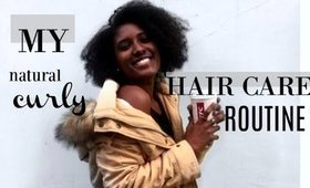 MY HAIR CARE ROUTINE // - natural curly hair, moisturise dry hair, minimalist -