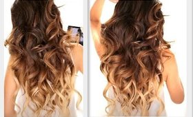 ★ BIG FAT Voluminous CURLS HAIRSTYLE | How To Soft Curl | Ombre Hairstyles