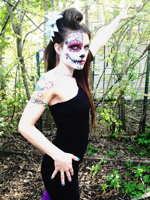 Day of the dead Sugarskull Hair and MakeUp Artist Christy Farabaugh
