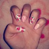 Pinkish springy nails