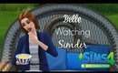 Sims 4 Movie Hangout Stuff Belle watching Simder