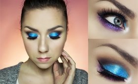 BLUE CUT CREASE: MAKEUP TUTORIAL  | Marta Wojnarowska