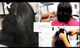 Beautiful Curls on transitioning hair!! NO COMB OUT!!!