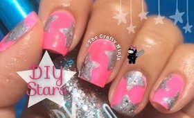 Easy DIY Star Sticker Nails by The Crafty Ninja