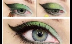 Un makeup vert sexy