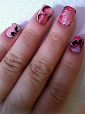 -at home 1st try marble look :]