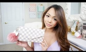 What's in my Bag + REVIEW! | Louis Vuitton Pochette Felicie Damier Azur | Charmaine Dulak