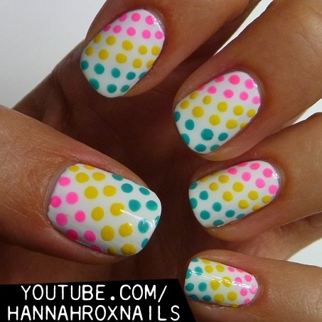 Candy Dots Nail Art | Hannah L.'s (hannahroxit) Photo | Beautylish
