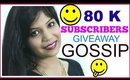 80 K Subscribers,GIVEAWAY,YouTube Indian Guru Gossip, Love,Life,Home Update VLOG SuperPrincessjo