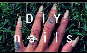 DIY: FAKE Nails at Home (NO ACRYLIC) | J DEVINCI