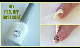 Make Your Own Peel Off Basecoat! (removes glitter