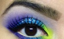 Neon Electric Eel Makeup Look