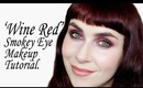 'Wine Red' Smokey Eyes Makeup Tutorial