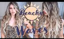 HOW TO BEACHY WAVES WITH FLAT IRON | Hair Tutorial