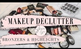 MAKEUP DECLUTTER BRONZERS AND HIGHLIGHTERS