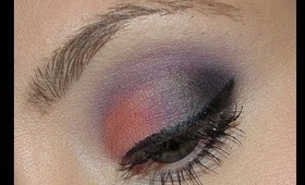 Quick Coral & Purple Look using INGLOT