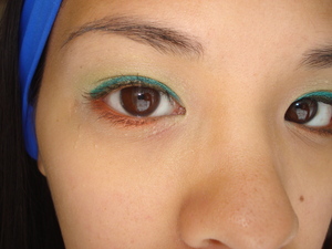 Lime-Green and Orange-Bronze Eye Look for Summer 2011