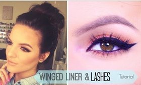 How To: Winged Eyeliner & False Lashes