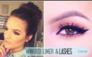 How To: Winged Eyeliner & False Lashes