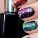Galaxy Nails- Multi Colored