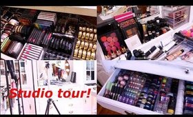 STUDIO /MAKEUP ROOM TOUR! - Queenii Rozenblad