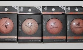 Swatches | E.L.F. Baked Blushes.