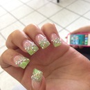 Lime green nails 