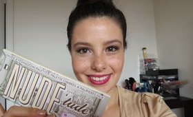 Easy, Flirty Makeup and Hair ft TheBalm's Nude'tude Palette!