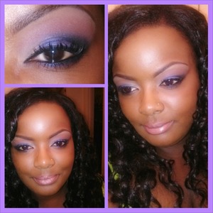 very simple and seductive blue shadow 