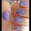 Purple w/ Glitter Tips