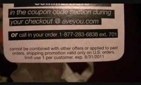 AveYou.com Order #1