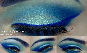 Wicked Wednesday: All Blue Everything Makeup + HOW TO MAKE COLORED MASCARA!