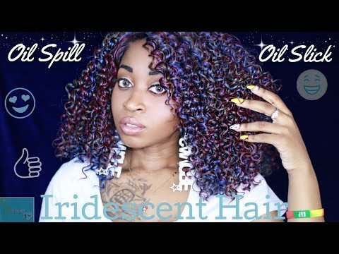 OIL SLICK IRIDESCENT HAIR Wig Tutorial Ft Theheartsandcake90