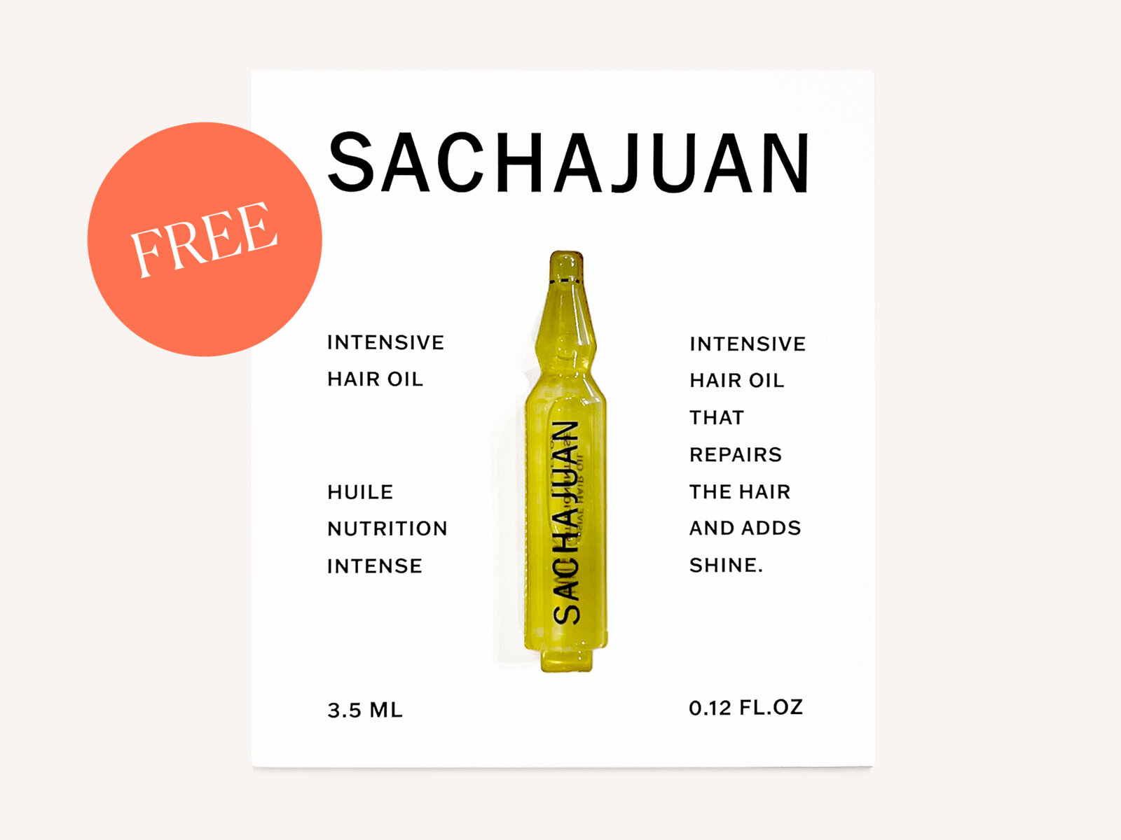 Free gift with your qualifying SACHAJUAN purchase. 