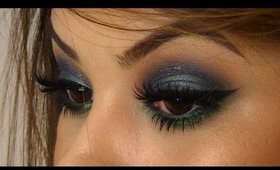 ColorBlock Green & Blue Eyes ft Urban Decay Vice Palette