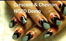 Crescent & Chevron Nails Of The Day Demo