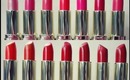 Milani Color Statement Lipstick & Lip Liners Swatches (Reds/Pinks)