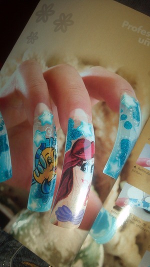 gorgeous Ariel nails that I saw in a magazine c: 