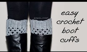 How To Crochet Easy Boot Cuffs