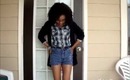 OOTD: Cardigan &Plaid Button-down