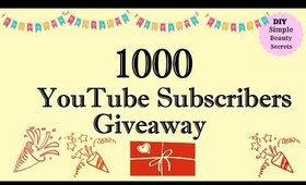 1000 Subscriber Giveaway (open) -International Giveaway