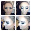 neutral smoky eye with false lashes
