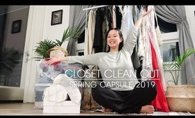 CLOSET DECLUTTER | SPRING 2019 CAPSULE WARDROBE PLANNING